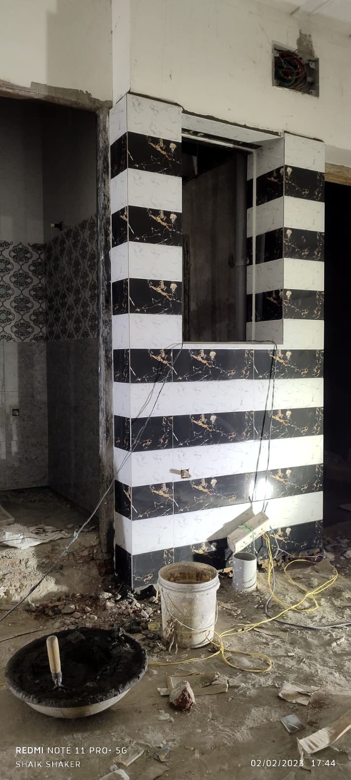 SK Tiles Studio tile installation project 42 in Hyderabad