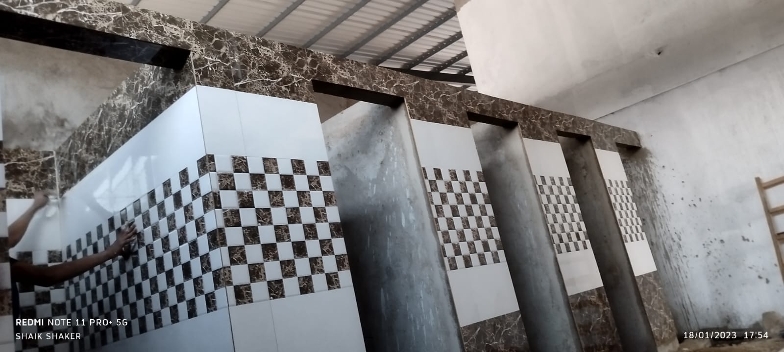 SK Tiles Studio tile installation project 46 in Hyderabad